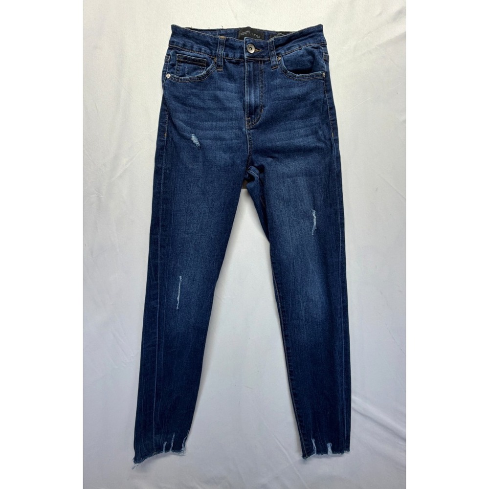 Kendall + Kylie The Kontour High Rise Skinny Jeans Womens 27 Blue Denim Cotton
